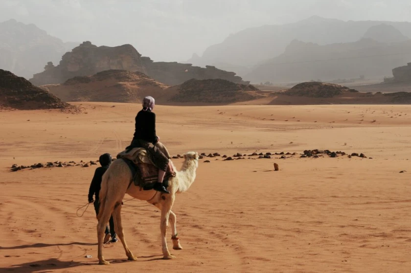 Desierto y mar en Jordania